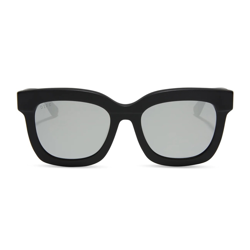 Diff NWT Carson Oversized Matte Black Sunglasses